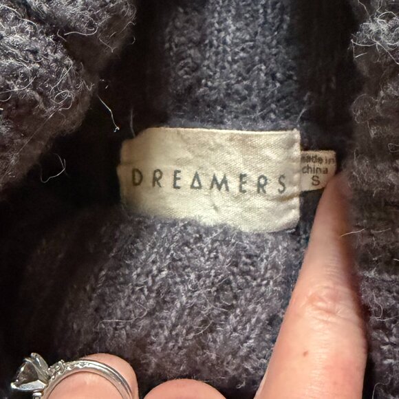 Cozy Ribbed Sweater Dress with Cowl Neck - Picture 2 of 3